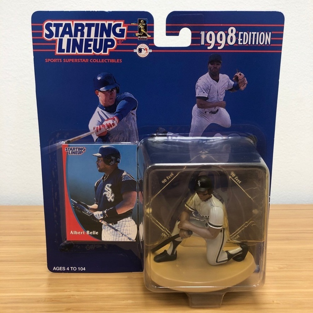 Kenner Starting Lineup Albert Belle Figure Men White Baseball 1998